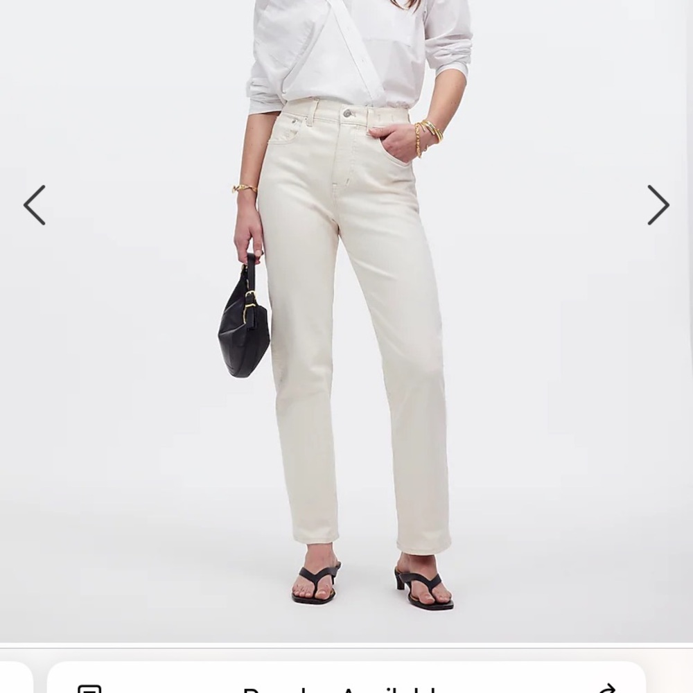 NWT Madewell ecru jean - Picture 3 of 3